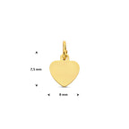 graveerhartje hart 14K geelgoud