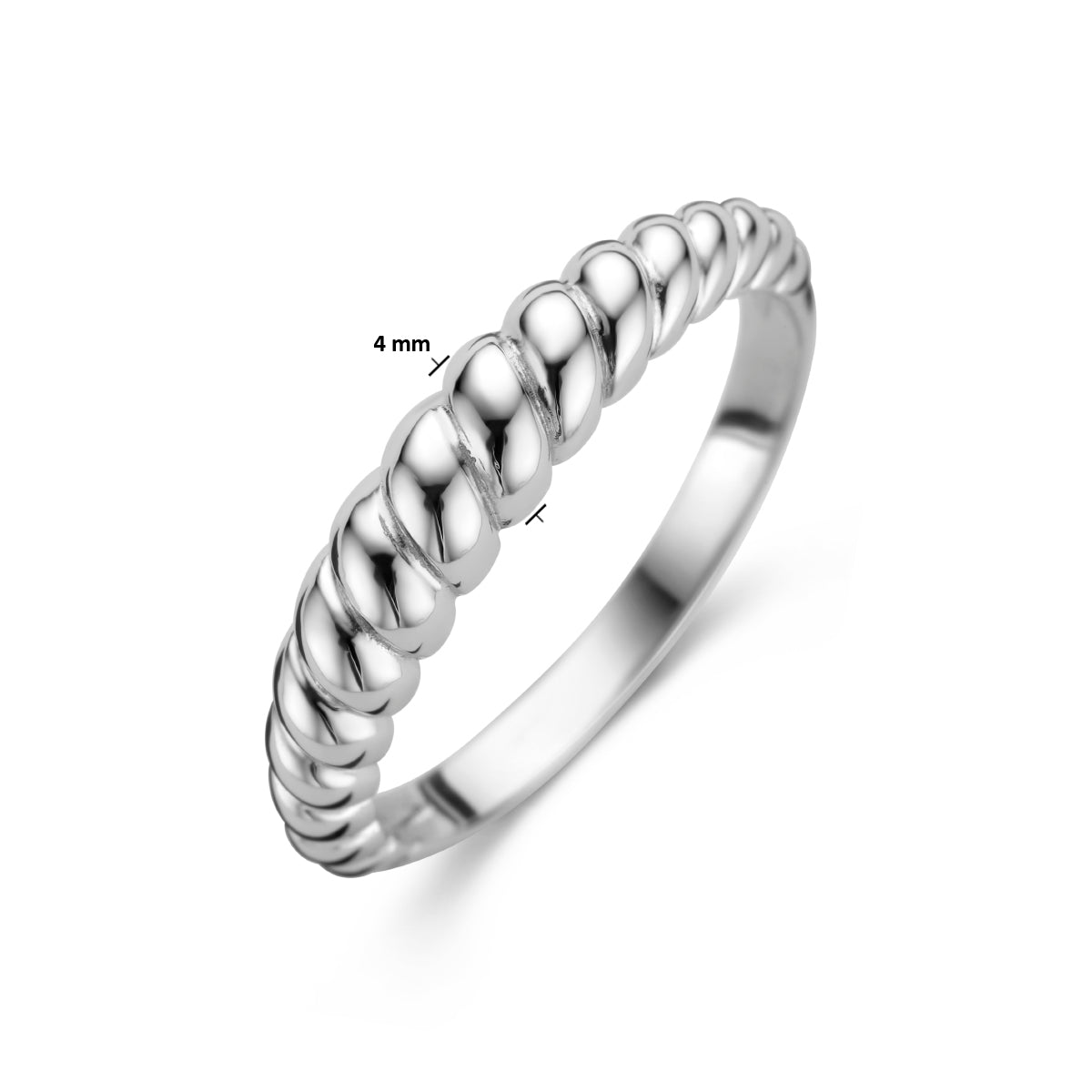 ring balloon zilver gerhodineerd