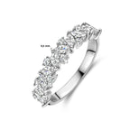 Ring Zirkonia Silber rhodiniert