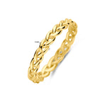 Ring geflochten aus 14K Gelbgold