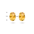 Ohrstecker Citrin 14K Gelbgold