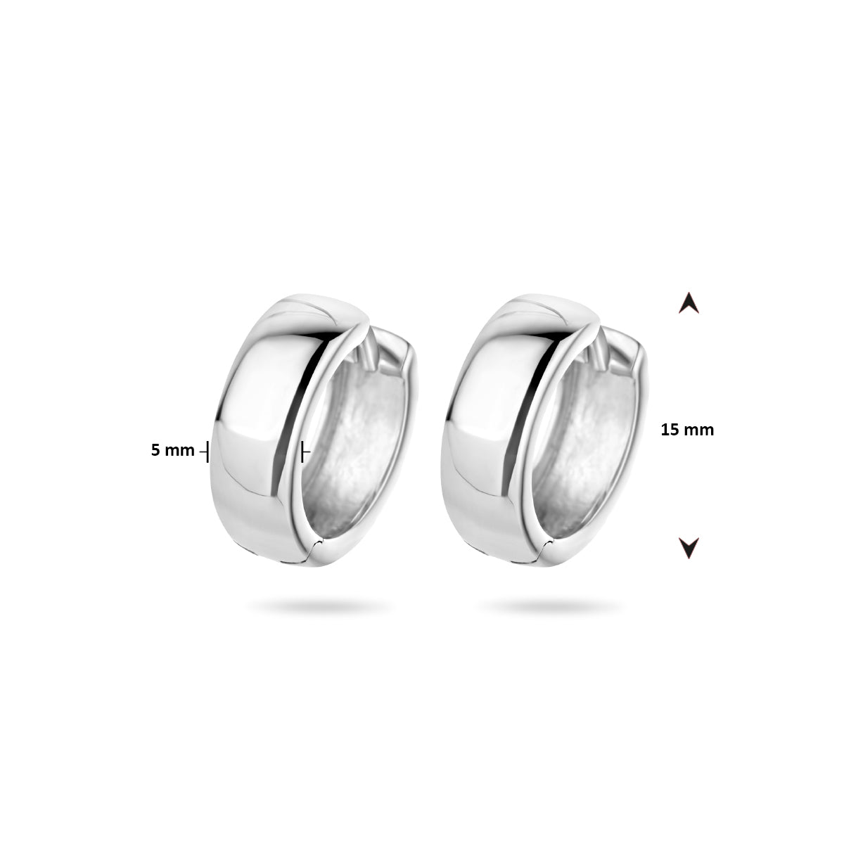 Ohrhänger 5 mm Kugel silber rhodiniert