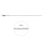 venetiaans 1,2 mm zilver wit