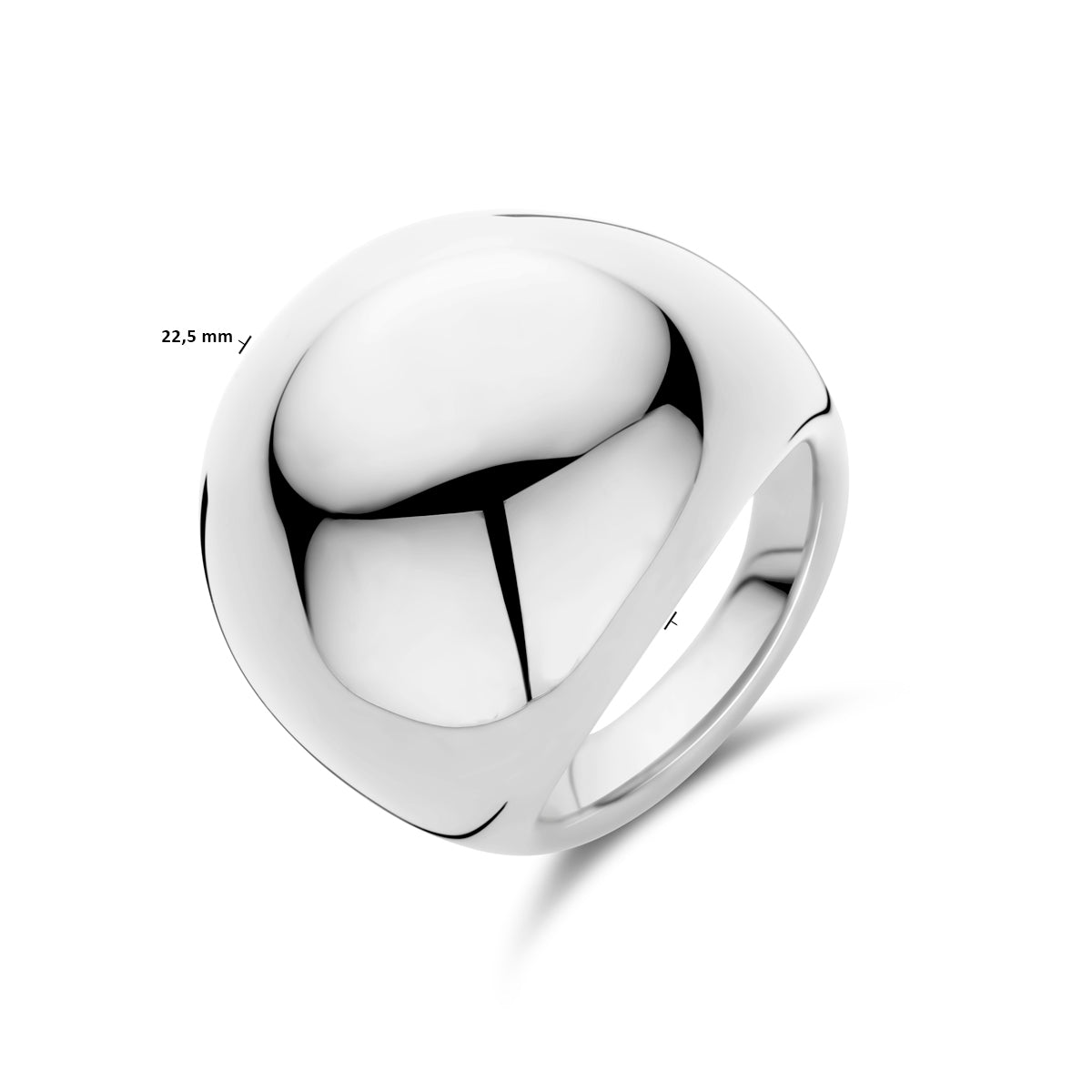 ring balloon zilver gerhodineerd