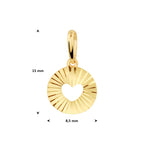 Anhänger Herz diamantiert 14K Gelbgold