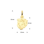 hanger jongen 10 mm 14K geelgoud
