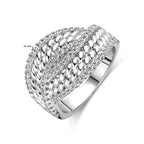 ring zirkonia zilver gerhodineerd