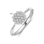 ring zirkonia zilver gerhodineerd