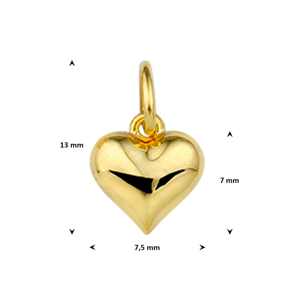 Anhänger Herz 14K Gelbgold