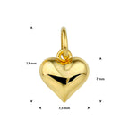 Anhänger Herz 14K Gelbgold