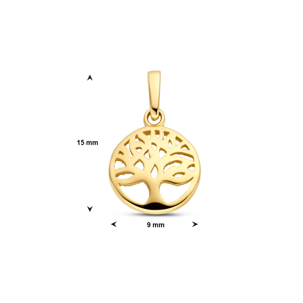 hanger levensboom 14K geelgoud