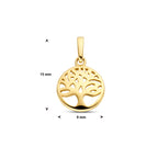 hanger levensboom 14K geelgoud