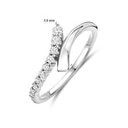 Ring Zirkonia Silber rhodiniert