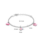 Armband Emaille Seetiere 13 + 3 Silber rhodiniert