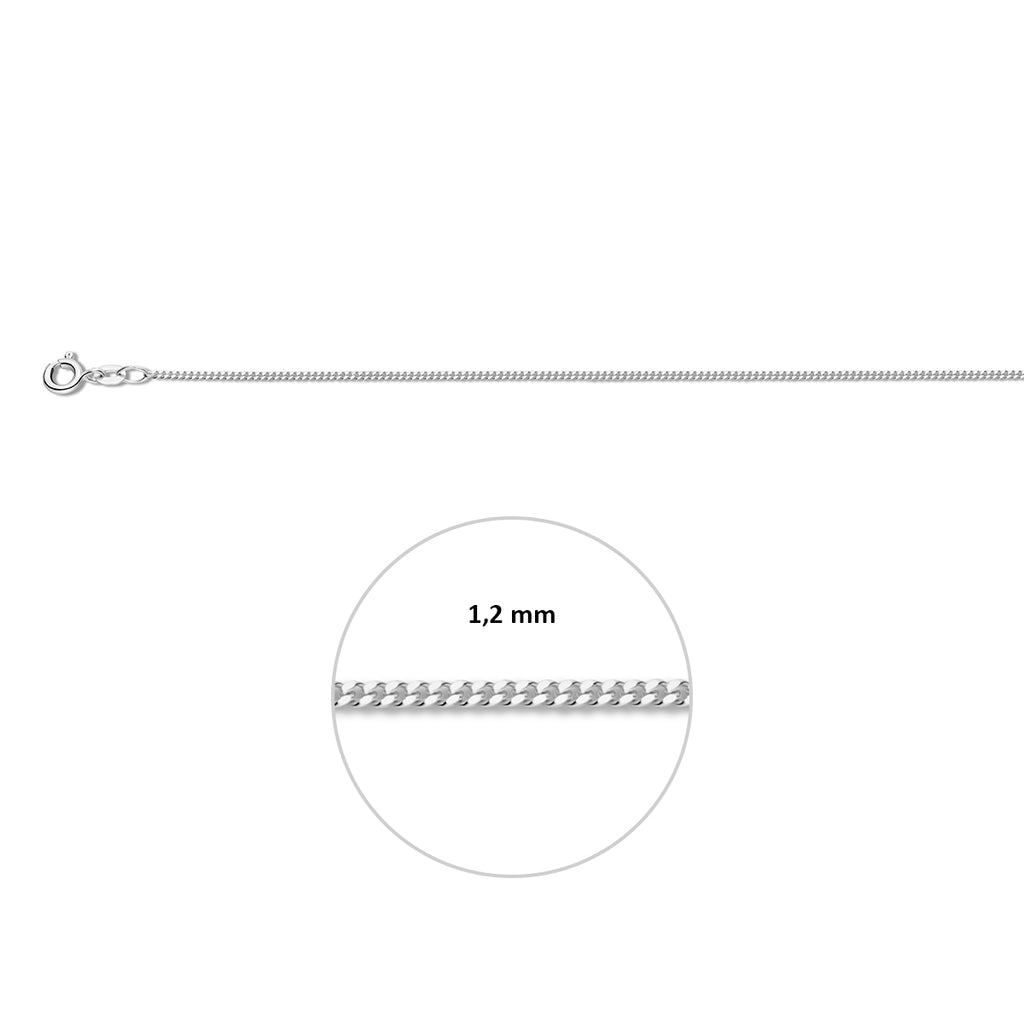 gourmette 1,2 mm 14K witgoud