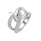 ring zirkonia zilver gerhodineerd