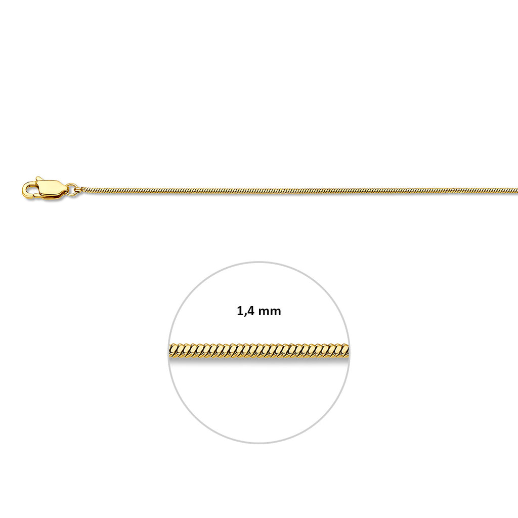 slang rond 1,4 mm ion plating edelstaal