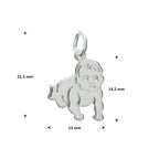 Anhänger Baby 14,5 mm rhodiniertes Silber