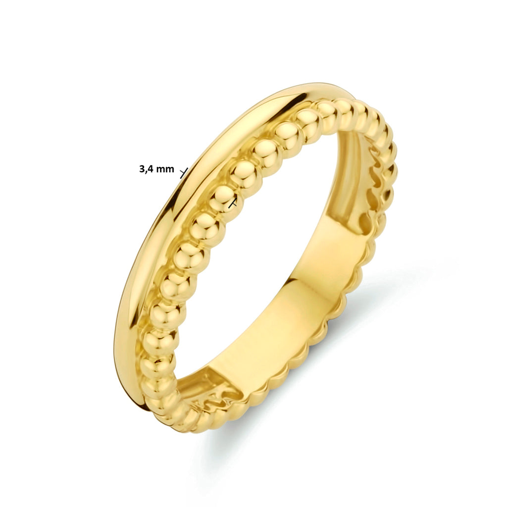 9k ring bolletjes 9K geel
