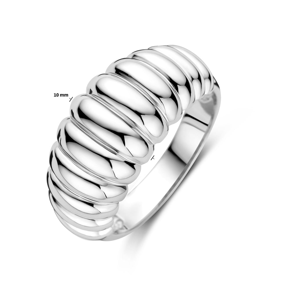 ring balloon zilver gerhodineerd