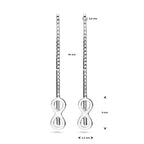 doortrekoorbellen infinity zilver gerhodineerd