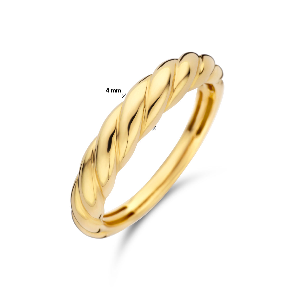 ring balloon 14K geelgoud - gedraaid