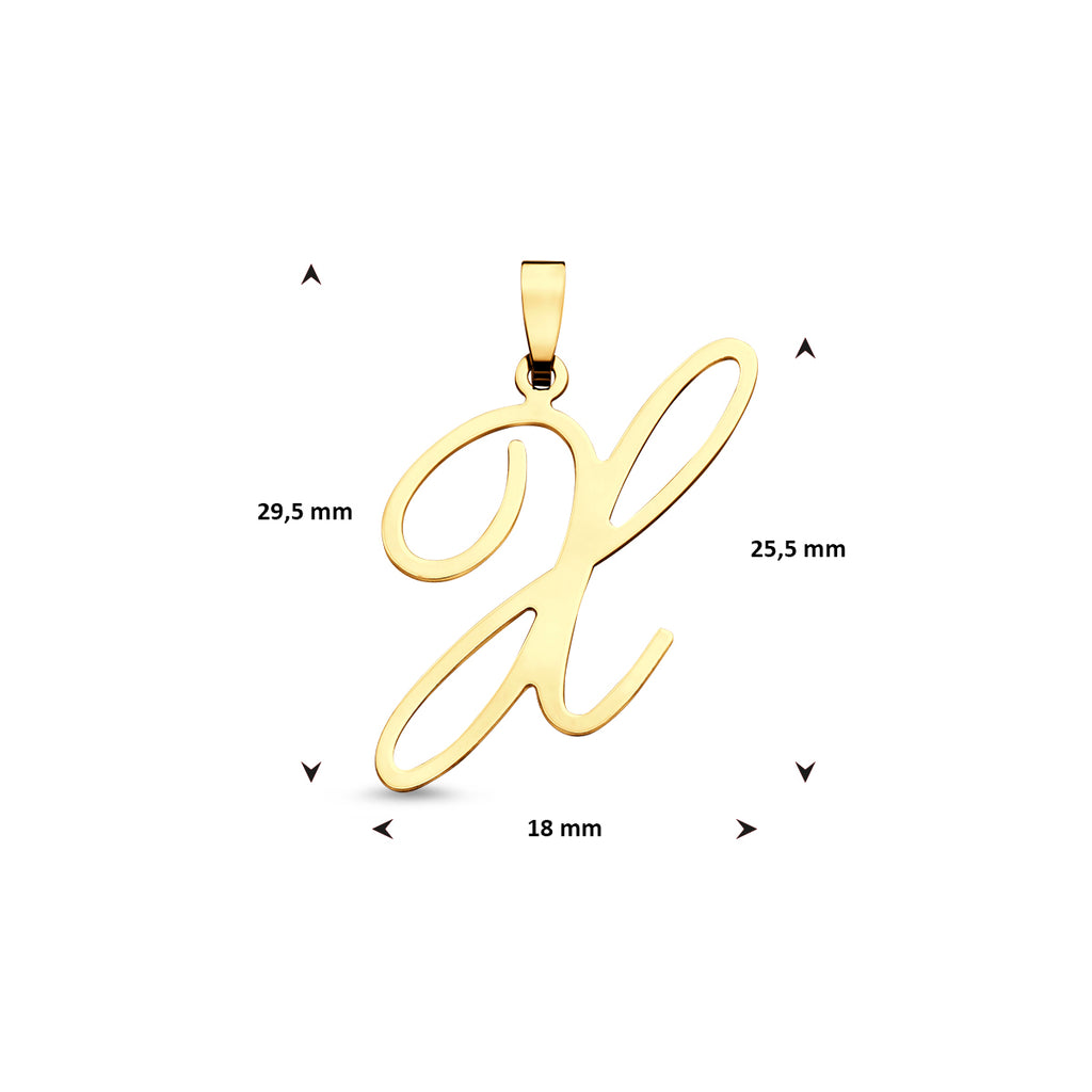 Anhänger Buchstabe 14K Gelbgold
