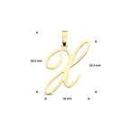 Anhänger Buchstabe 14K Gelbgold