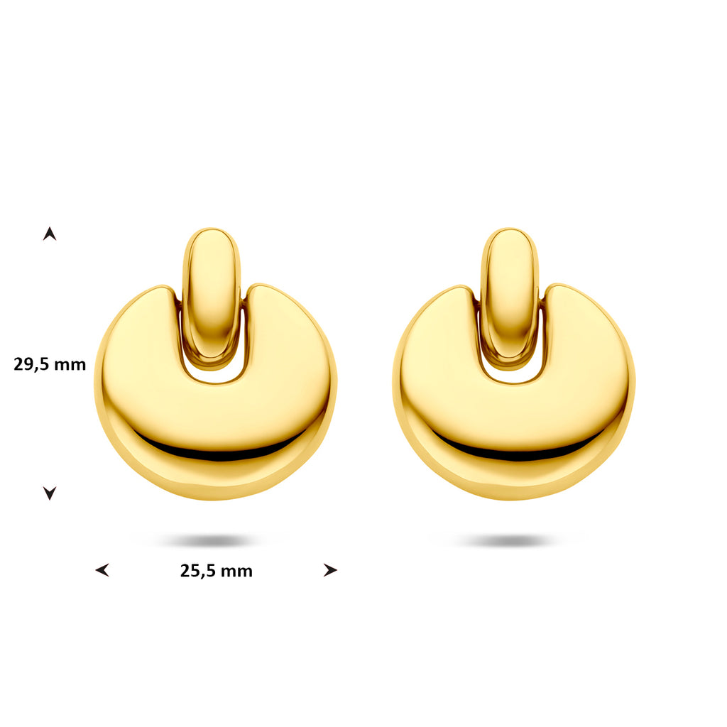 Ohrhänger Ionenplattierung 29,5 mm Edelstahl