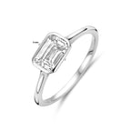Ring Zirkonia Silber rhodiniert