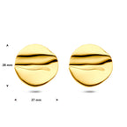 oorknoppen ion plating 28 mm edelstaal