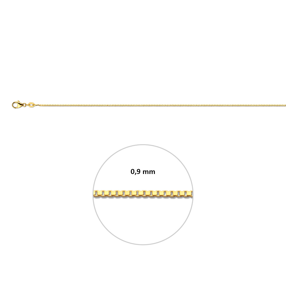 Venezianer 0,9 mm Doublé 10/000 (gelb)