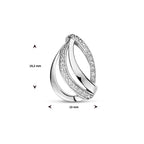 hanger zirkonia zilver gerhodineerd