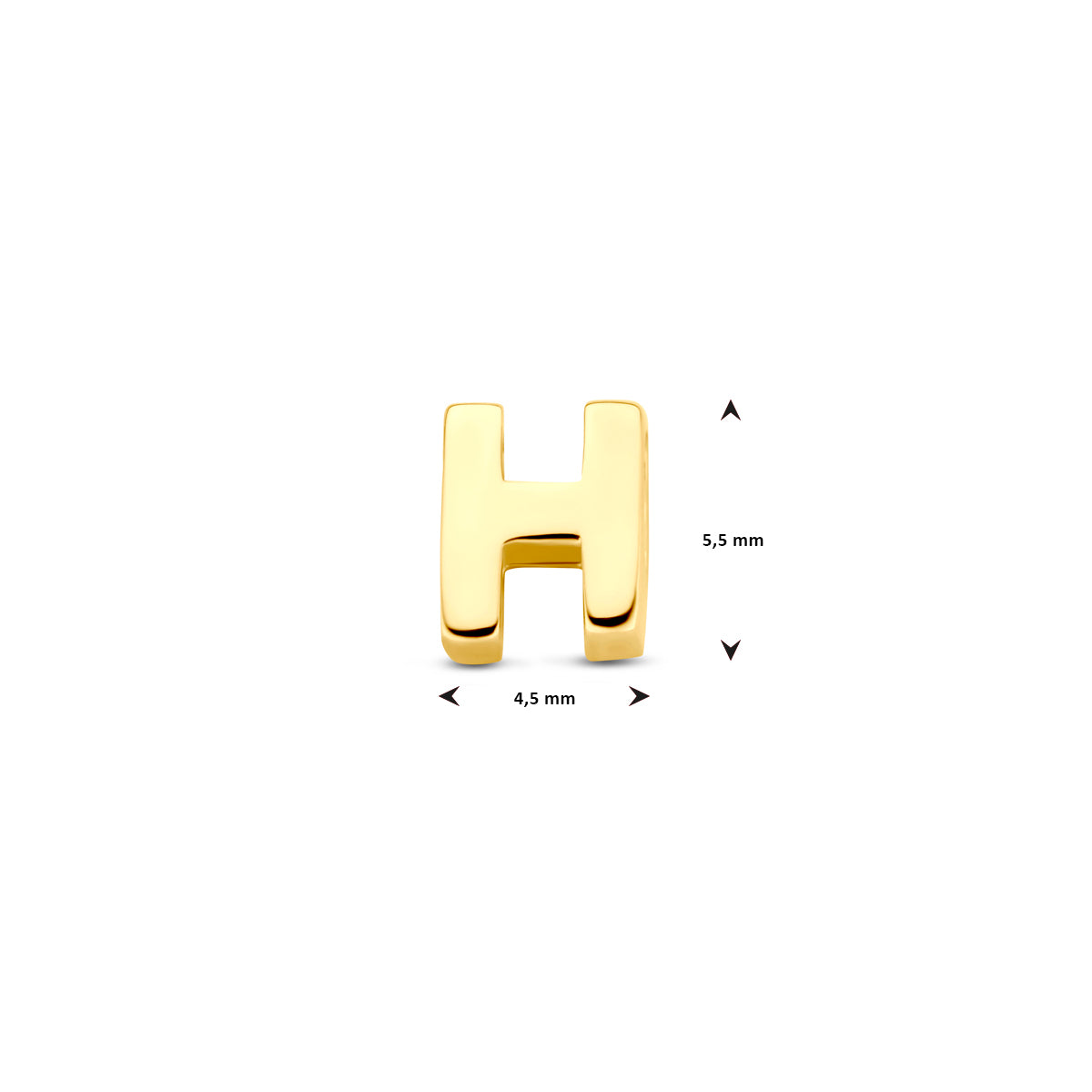 Anhänger Buchstabe 14K Gelbgold