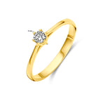 Ring Zirkonia 14K Gelbgold