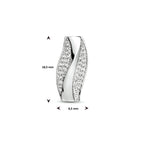 hanger zirkonia zilver gerhodineerd