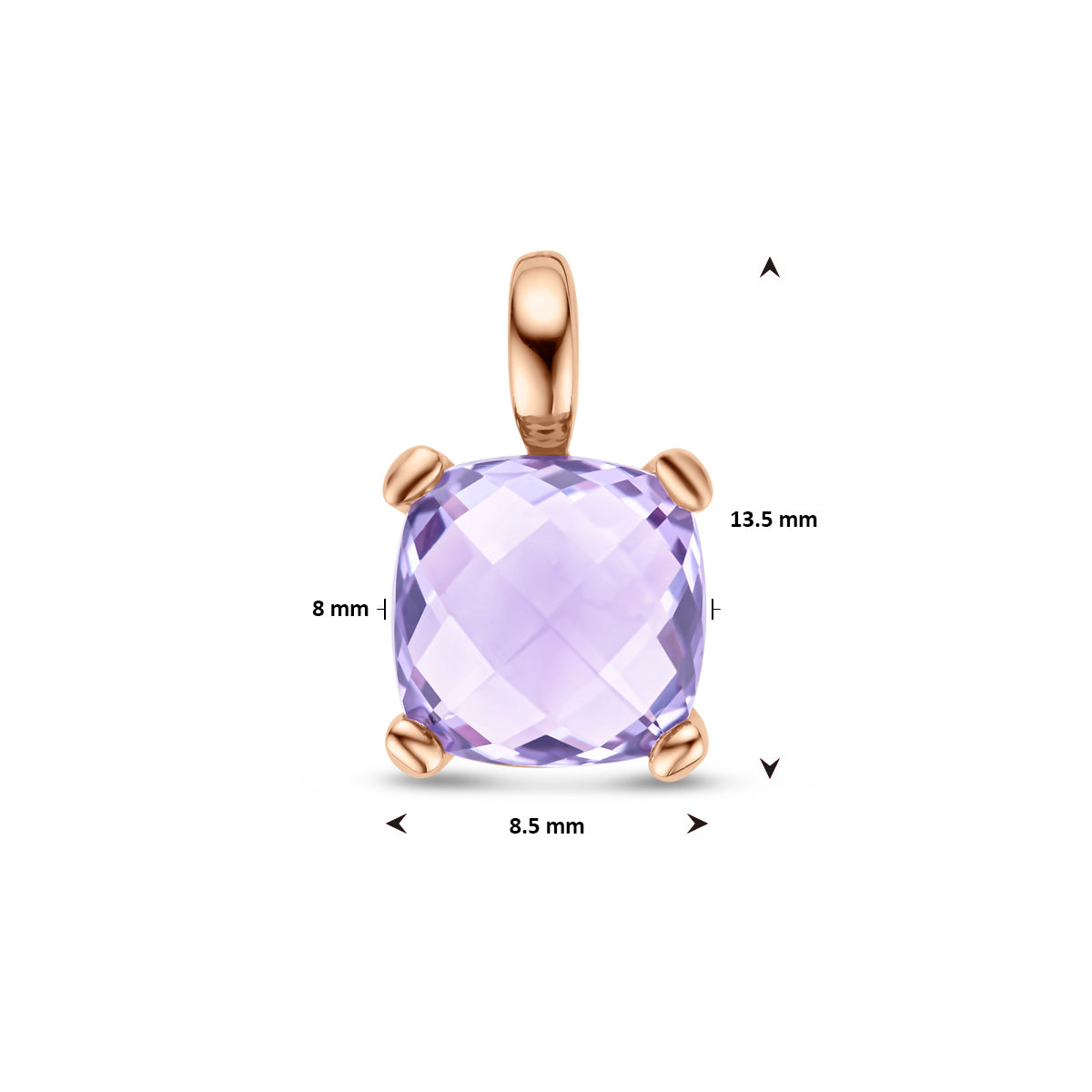 Anhänger Amethyst 14K Roségold