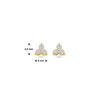 Ohrstecker Zirkonia 14K Gelbgold