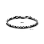 Armband OXI 3,5 mm Silber oxidiert