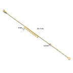 armband rondjes 16 + 3 cm ion plating edelstaal