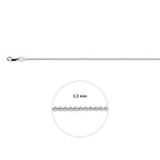 Venezianerkugel 1,5 mm Silber weiß