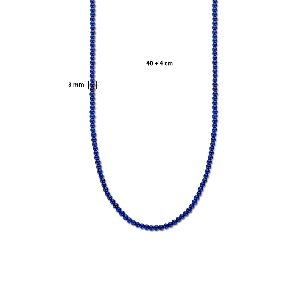 Halskette 40 + 4 cm 1 Mikron Silber vergoldet (gelb)