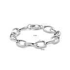 Armband Anker 10 mm 17 cm Silber rhodiniert