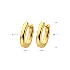 Klappcreolen 18 mm 1 Mikron silbervergoldet (gelb)
