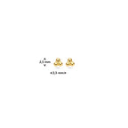 Ohrstecker Kügelchen 2,5 mm 14K Gelbgold