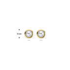 9K Ohrstecker Perle 6 mm 9K Gelb