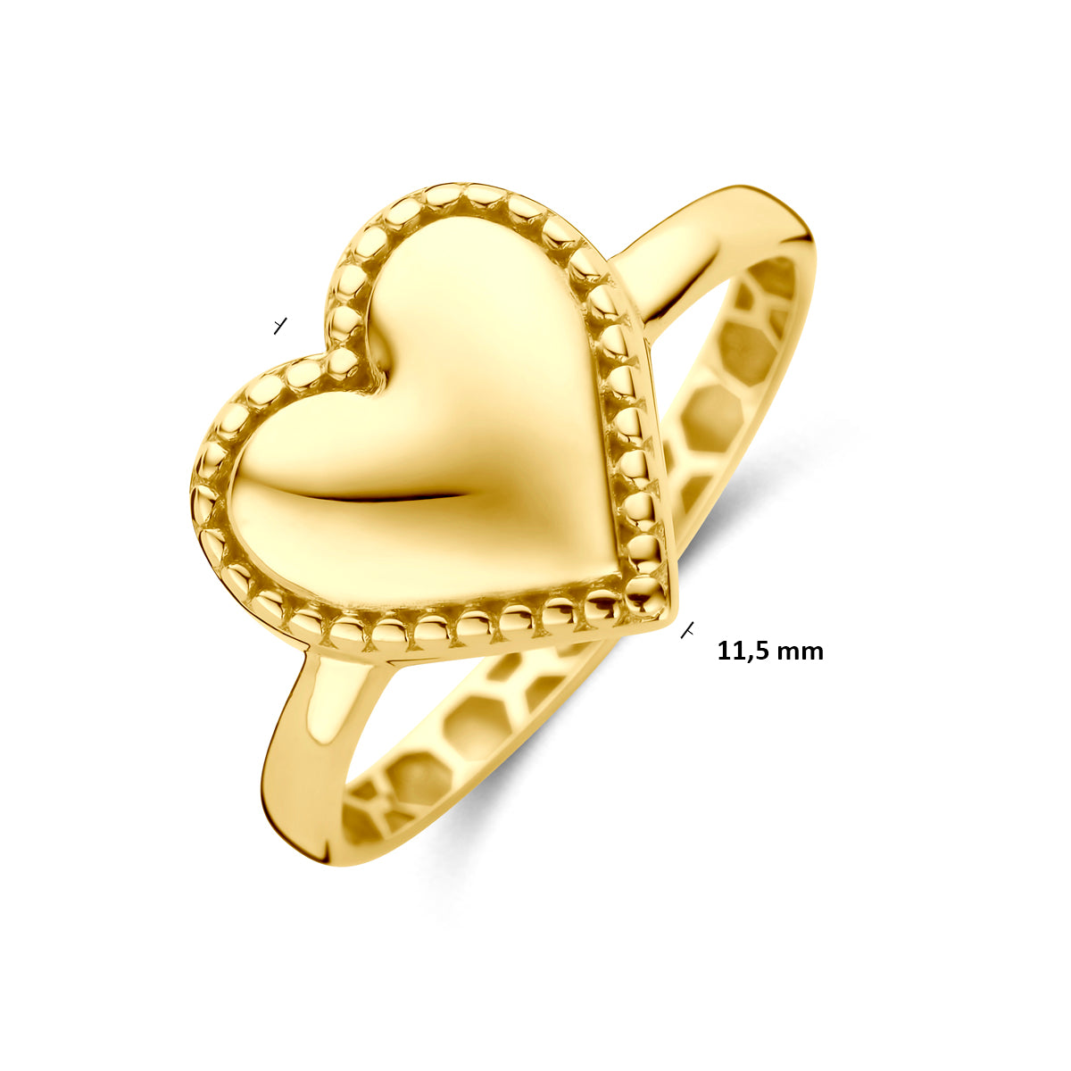 Ring Herz 14K Gelbgold