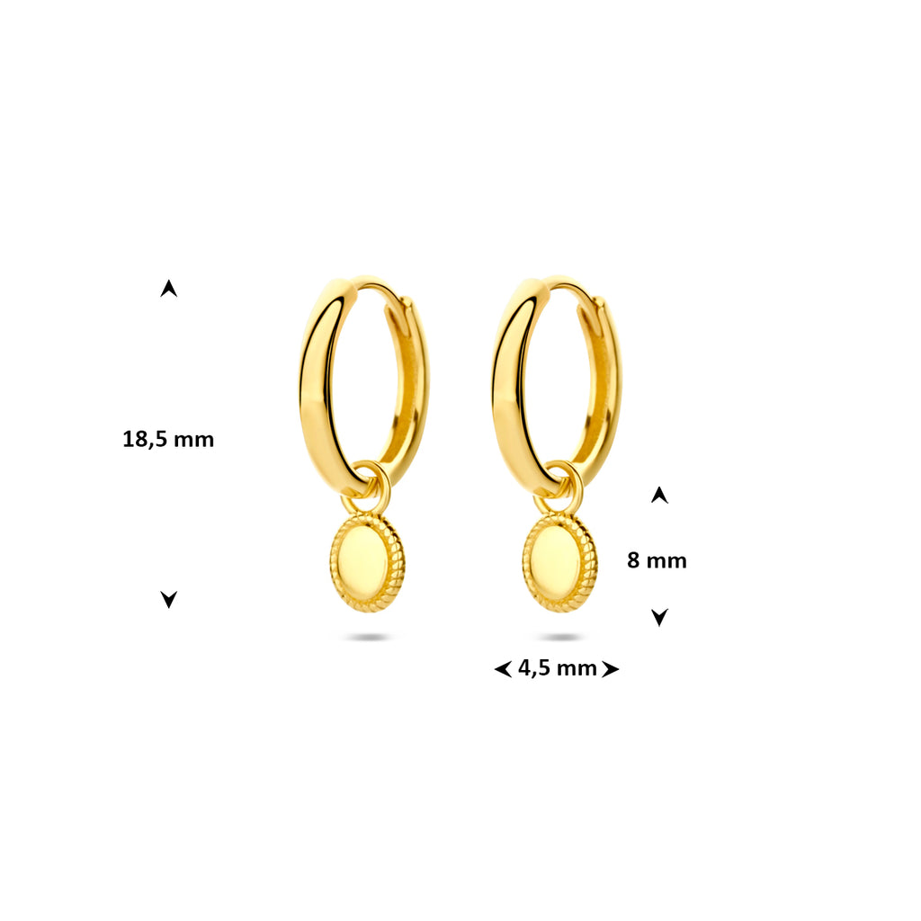 Creolen 18,5 mm 14K Gelbgold