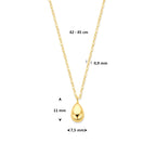 Halskette Tropfen 42 - 45 cm 14K Gelbgold