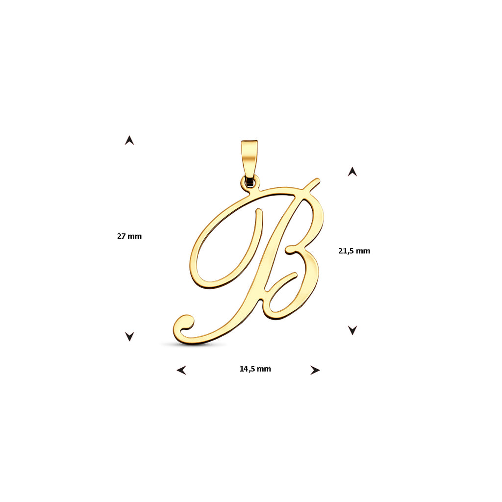 Anhänger Buchstabe 14K Gelbgold